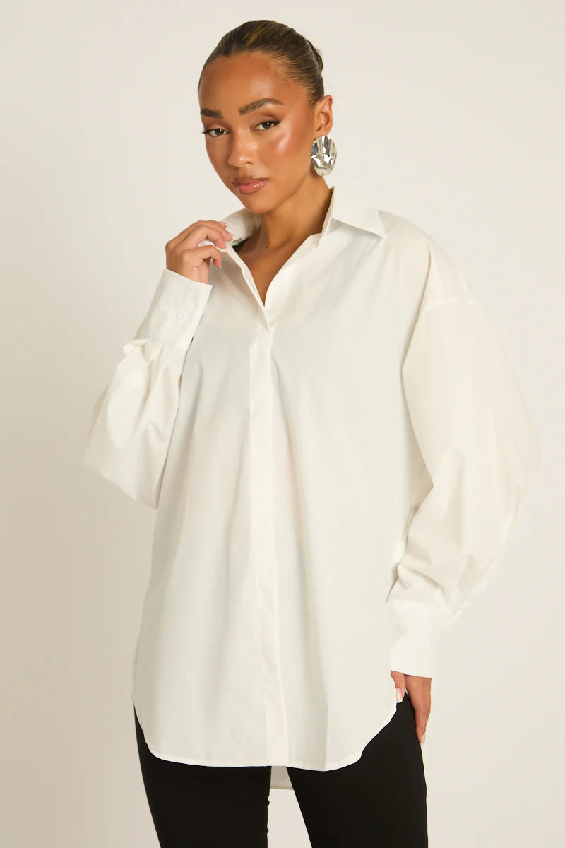 Aria — Camisa oversize blanca imprescindible