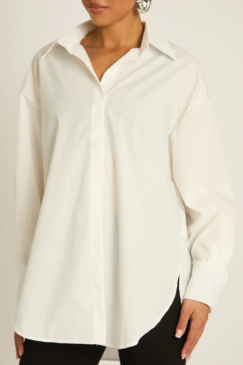 Aria — Camisa oversize blanca imprescindible