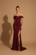 Vestido Maxi Elegante Aura – Burdeos