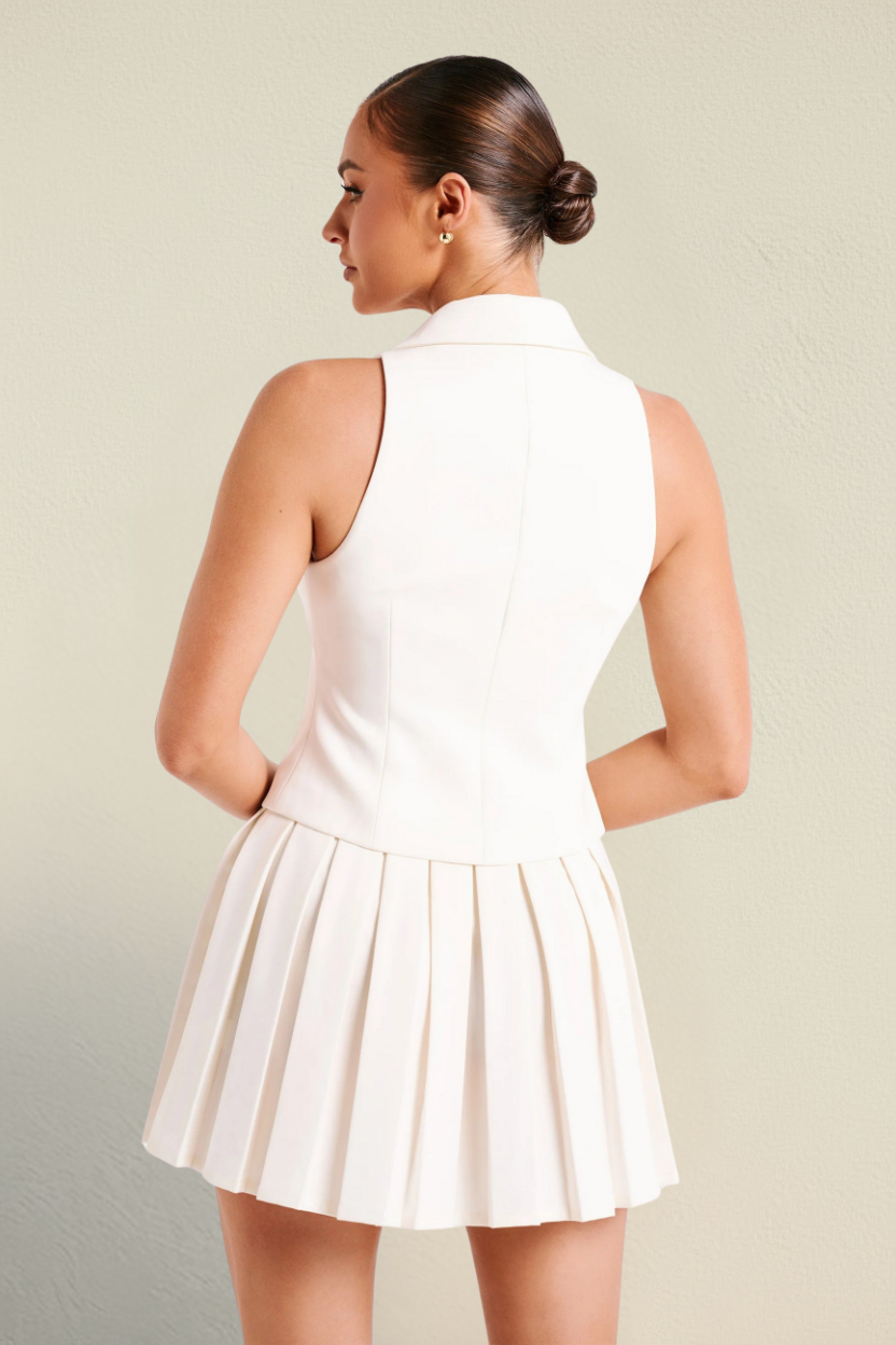 Vestido Midi Blanco Lumé Flow