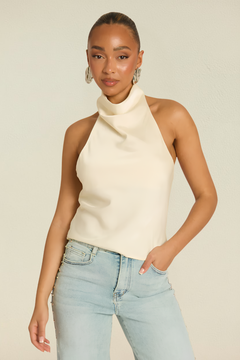 Elara – Top Halter Ajuste Favorecedor