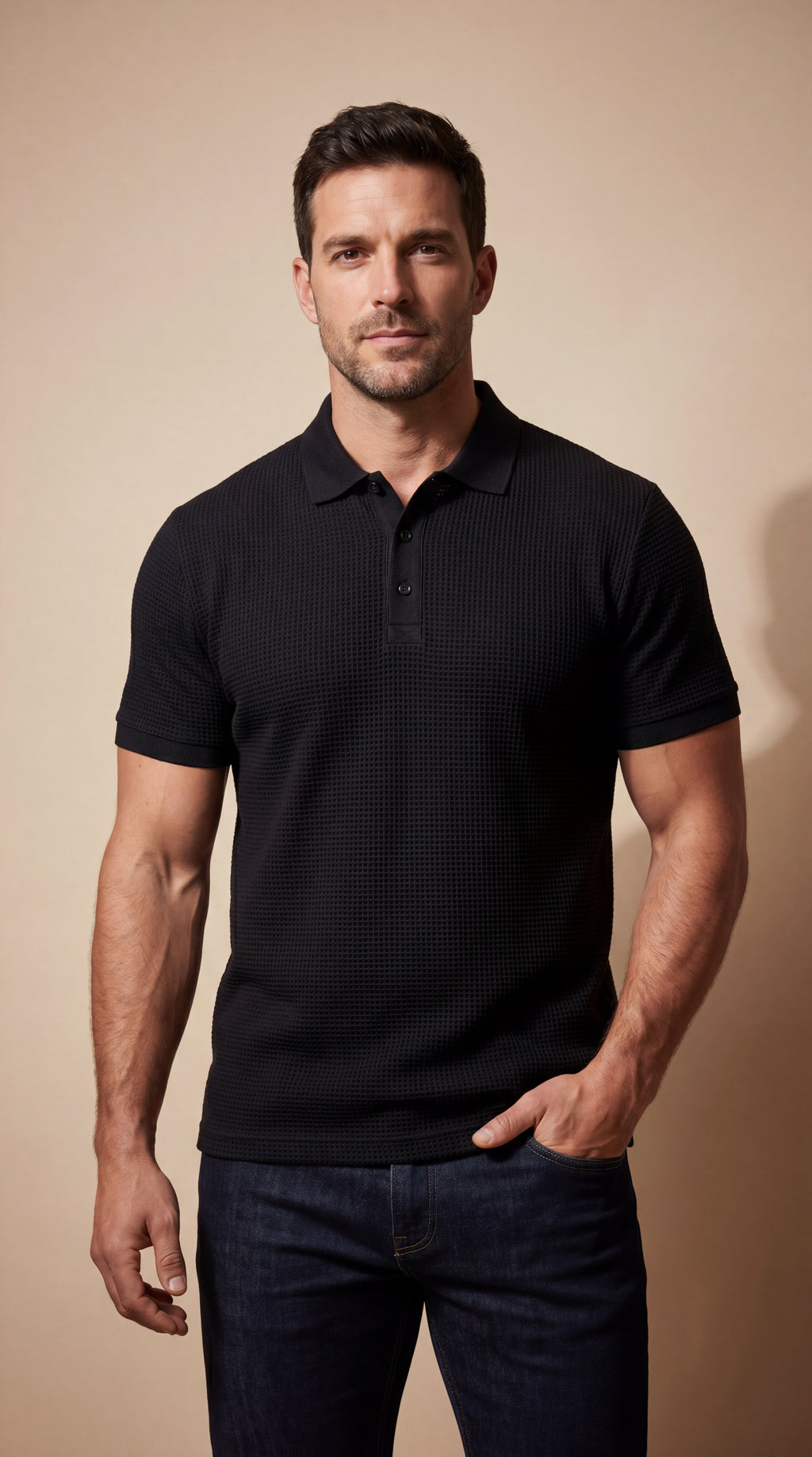 Polo ComfortFit™ Premium Noir