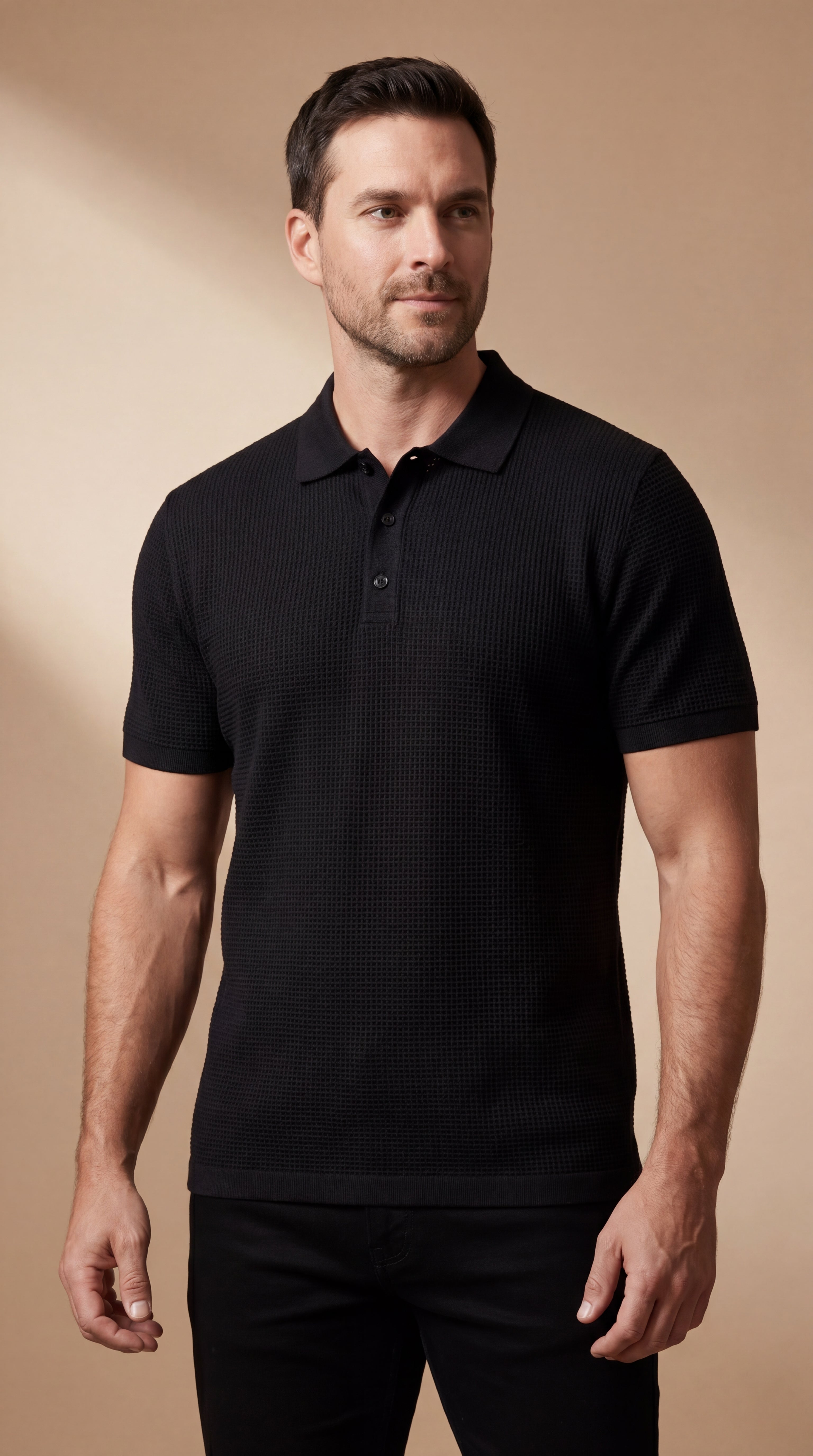 Polo ComfortFit™ Premium Noir