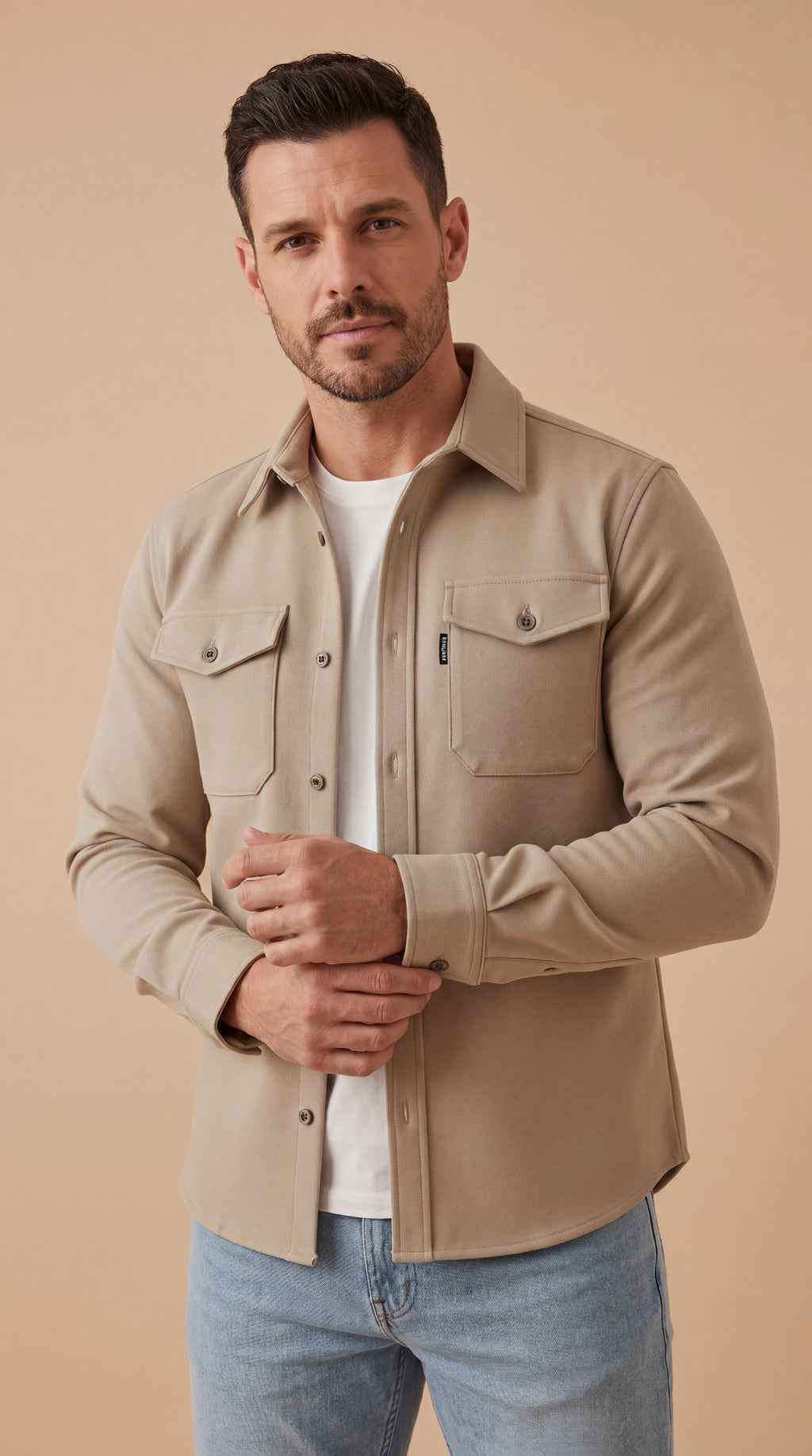 Sobrecamisa Premium Hombre Essential™ — Estilo Minimalista y Versátil™