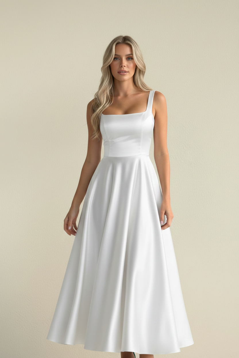 Vera – Vestido Midi Elegante Lumé Flow