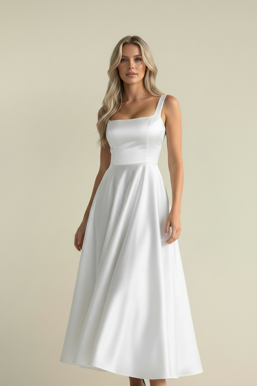 Vera – Vestido Midi Elegante Lumé Flow