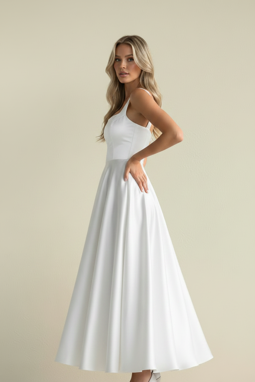 Vera – Vestido Midi Elegante Lumé Flow