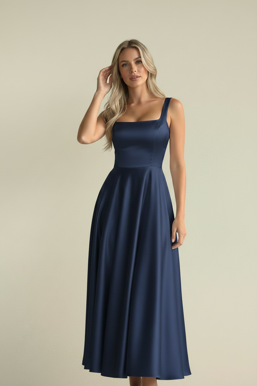 Vera – Vestido Midi Elegante Lumé Flow