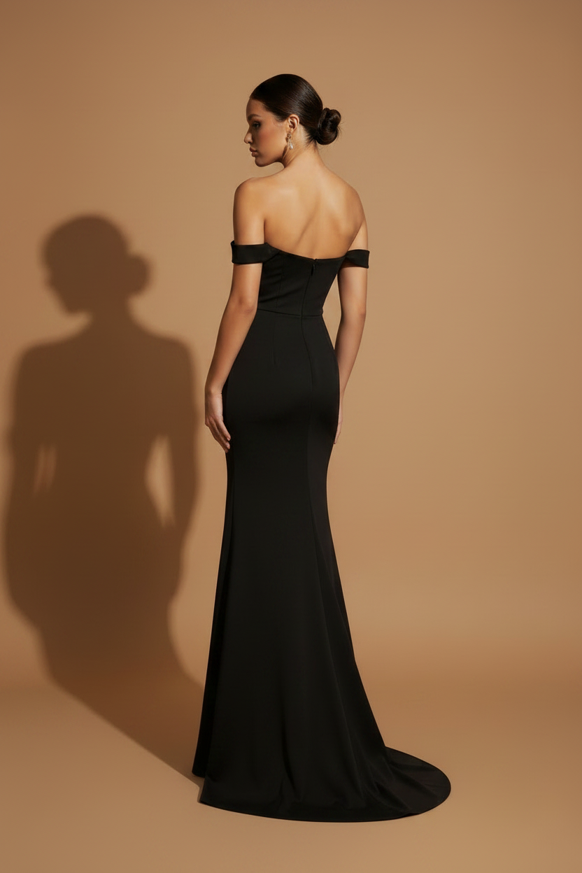 Vestido Maxi Elegante Aura – Noir
