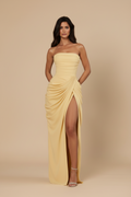 Aurea™ Sculpt Dress – Amarillo mantequilla