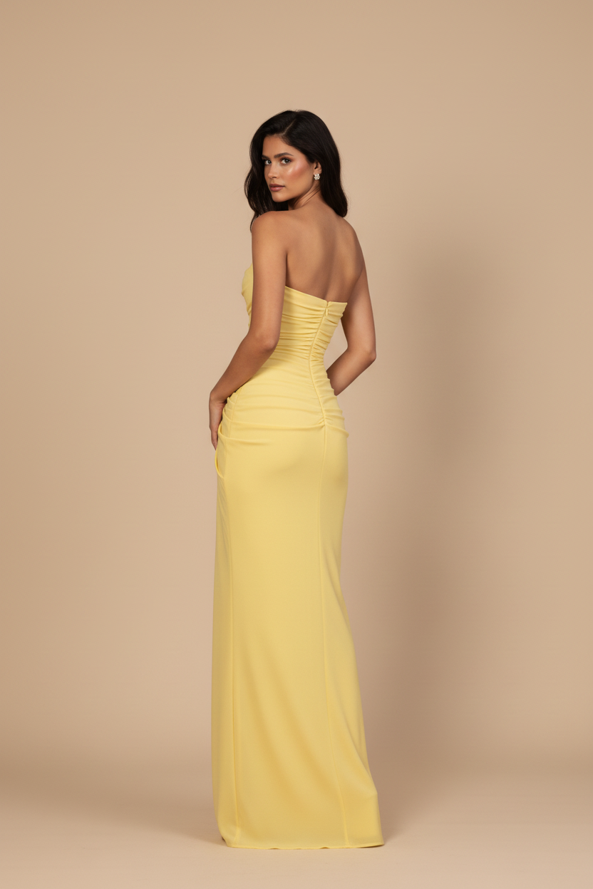 Aurea™ Sculpt Dress – Amarillo mantequilla