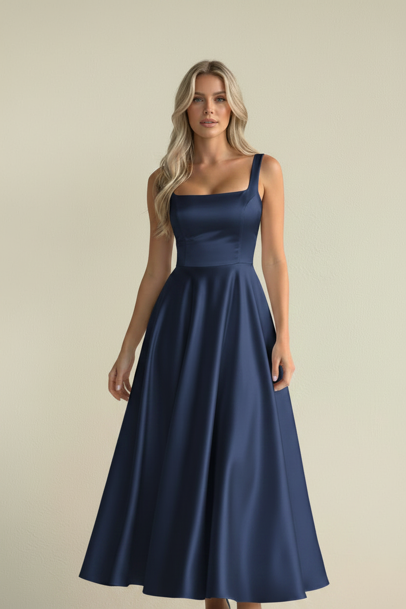 Vera – Vestido Midi Elegante Lumé Flow
